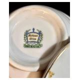 Vintage National China Patricia Pattern Dinner Plates (6) & Covered Dish - Made in Japan