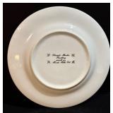 Vintage National China Patricia Pattern Dinner Plates (6) & Covered Dish - Made in Japan