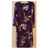 Lauren Ralph Lauren Dress - Purple Floral Wrap, Size 14