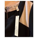 Corie P. Color-Block Dress - Black & White - Size 14