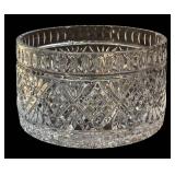 Vintage Crystal Glass 4-Piece Serving Set: Round 8.5in Bowl More