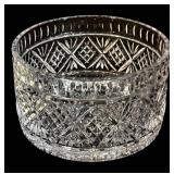 Vintage Crystal Glass 4-Piece Serving Set: Round 8.5in Bowl More