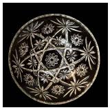 Vintage Crystal Glass 4-Piece Serving Set: Round 8.5in Bowl More