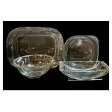 Clear Glass Bowls & Serving Dishes - Assorted Sizes