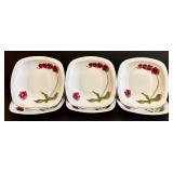 Zarin Iran 8x8 Floral Plates (Lot of 6)