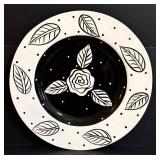 Certified International Dana Simpson Rose Plate 19 Inch Diameter - Decorative Platter