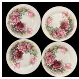 K - Four Stechcol Gracie Floral Plates
