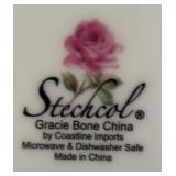 K - Four Stechcol Gracie Floral Plates