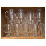K - Glass Footed Mugs - Assorted Styles