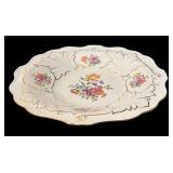 K - Floral Porcelain Platter, Plate and Crock - Sakura, Weimar & Andrea by Sadek