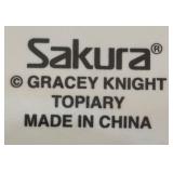 K - Floral Porcelain Platter, Plate and Crock - Sakura, Weimar & Andrea by Sadek