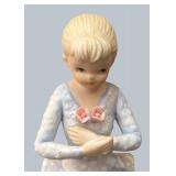 K - Two Lovely Porcelain Figurines Pair by Lefton and Dresden