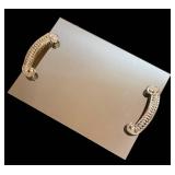 BR1 - Mirrored Vanity Tray with Ornate Handles