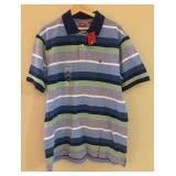 MB - New Izod Striped Polo Shirt - Size Large