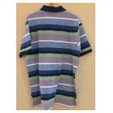 MB - New Izod Striped Polo Shirt - Size Large