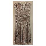MB - S.L. Fashions Leopard Print Sleeveless Dress - Size 14