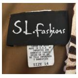 MB - S.L. Fashions Leopard Print Sleeveless Dress - Size 14