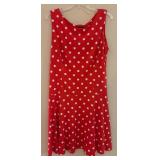 MB - Connected Apparel Red Polka Dot Dress - Size 14