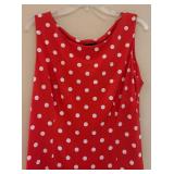 MB - Connected Apparel Red Polka Dot Dress - Size 14