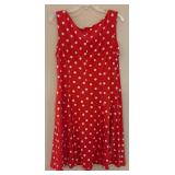 MB - Connected Apparel Red Polka Dot Dress - Size 14