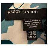 MB - Maggy London Floral Print Dress - Size 12