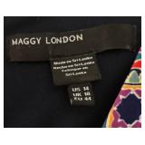 MB - Maggy London Navy Maxi Dress - Size 14