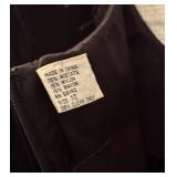 Maggy London Black Velvet Dress with Ribbon Detail Size 12