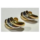 Charles Garnier Paris 18K Two-Tone Earrings