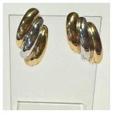 Charles Garnier Paris 18K Two-Tone Earrings