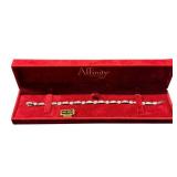 Affinity Diamonds 14K White Gold Heart Bracelet