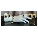 Sterling Silver Onyx Jewelry Set - Bracelet 7in, Ring Size 8, Earrings (2 Pairs)