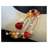 Murano Glass Heart Collection - Bracelet Trio