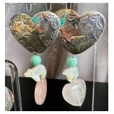 Sterling Southwest-Style Earrings - Four Pairs