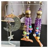 Sterling Southwest-Style Earrings - Four Pairs