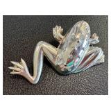Sterling Silver Good Luck Frog Pin/Brooch