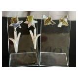 Two Pairs of Designer Ann Harvey Sterling Silver Earrings