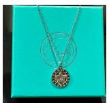 Tiffany Jazelle Sterling Necklace - Adjustable 18-20 Inch Chain