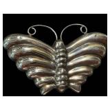 Sterling Silver Butterfly Brooch - Vintage