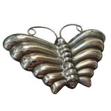 Sterling Silver Butterfly Brooch - Vintage