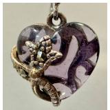 Sterling Silver Marcasite Heart Earrings (3 Pairs) & Ring Size 8