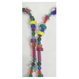 Lampwork Glass Beaded Necklace & Earrings Set - 31 in Necklace, 2-1/4 in Earrings