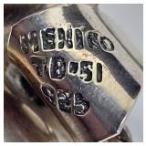 Sterling Silver Heart Pendant Necklace - 24in Chain - MEX 925