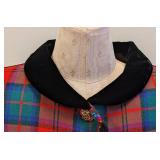 Yves Saint Laurent Rive Gauche Velvet Bow Tartan Jacket - Size 38 - Vintage