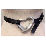 Vintage Tiffany & Co Peretti Sterling Silver Open-Heart Belt Buckle