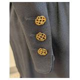 Crêpe & Silk Chiffon with Gold Buttons and Belt Skirt-Suit Karl Lagerfeld, Vintage