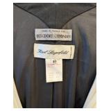 Crêpe & Silk Chiffon with Gold Buttons and Belt Skirt-Suit Karl Lagerfeld, Vintage