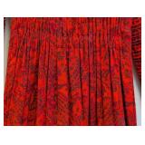 Geoffrey Beene Vintage Dress - Red Paisley Print - Size 6