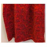 Geoffrey Beene Vintage Dress - Red Paisley Print - Size 6