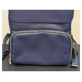 New Citi Collective Vegan Leather Backpack - Navy Blue