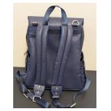 New Citi Collective Vegan Leather Backpack - Navy Blue